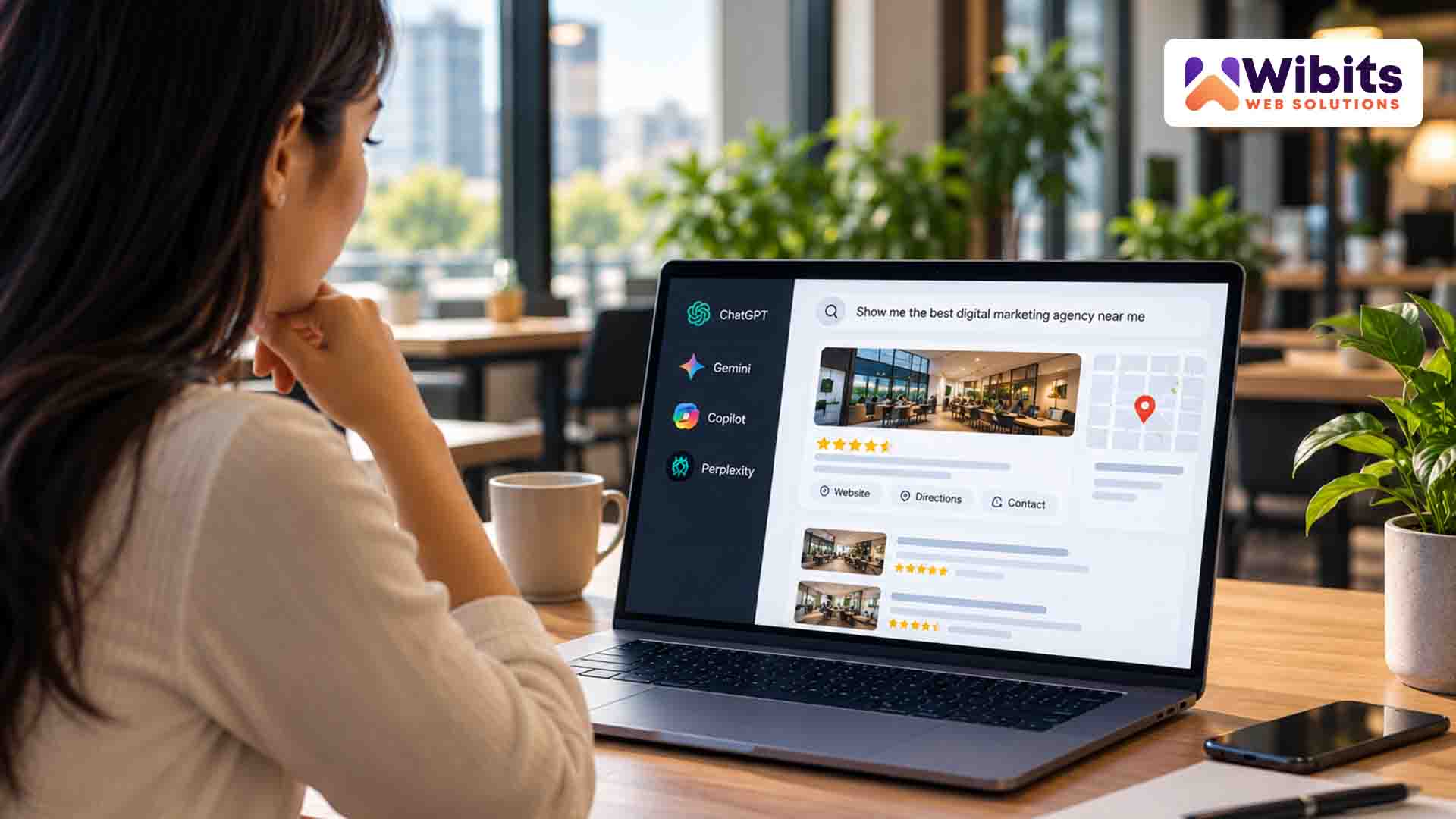 Business visibility in AI search results