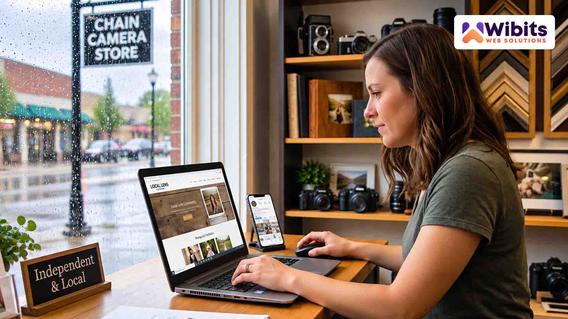 Small business competing with bigger brands online